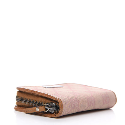 Gucci Monogram Zip Wallet Pink 3 of 9