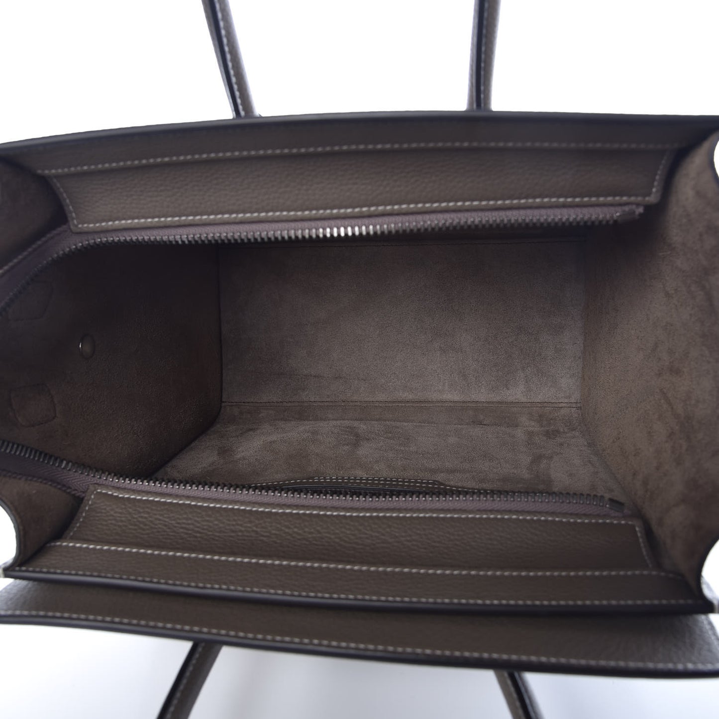 Drummed Calfskin Micro Luggage Souris