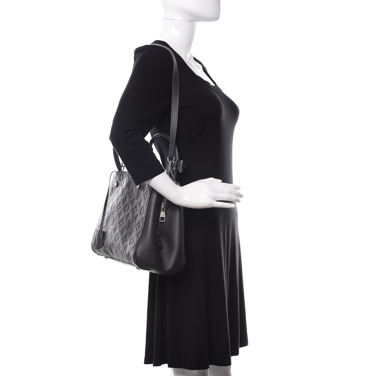 Louis Vuitton Empreinte Studded Montaigne MM Platine 2 of 13