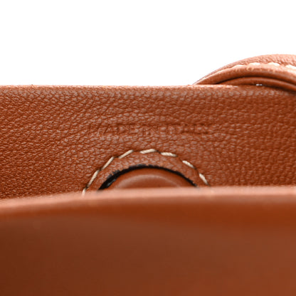 Celine Triomphe Canvas Calfskin Mini Poche Bag Tan 6 of 12