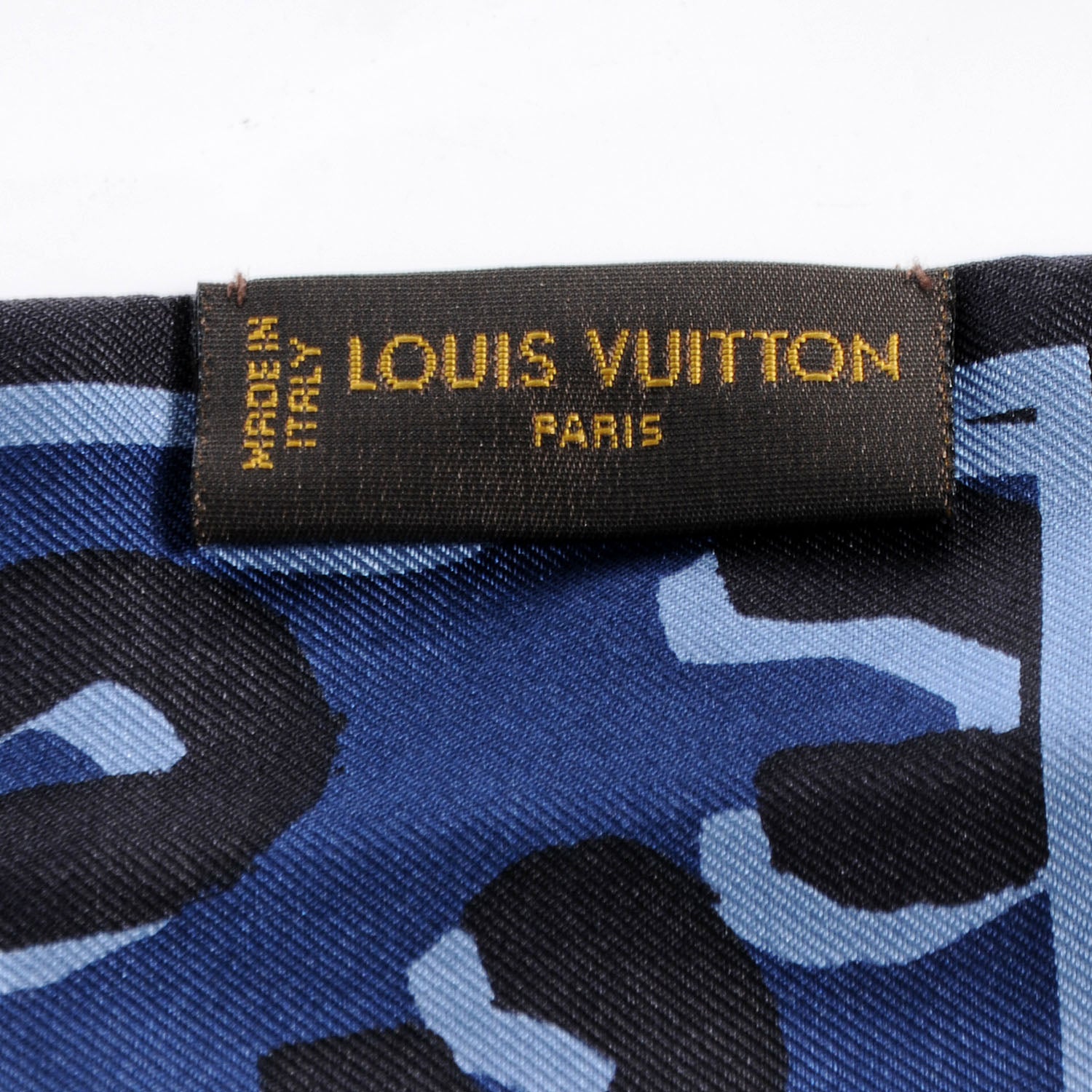 Louis Vuitton Silk Leopard Bandeau Blue 4 of 5