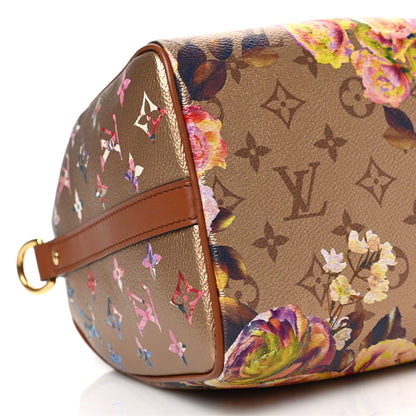 Louis Vuitton Metallic Monogram LV Garden Speedy Bandouliere 25 Gold 8 of 9