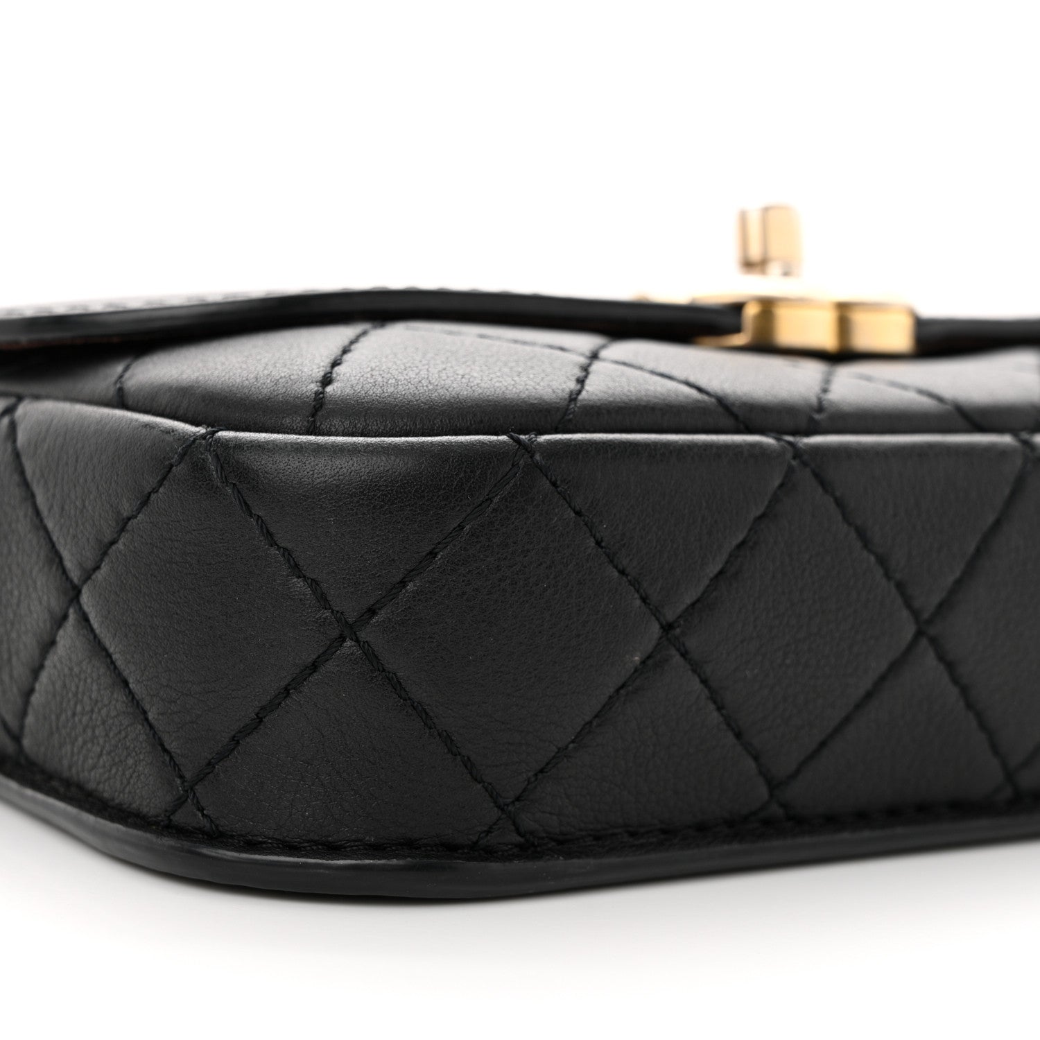 Chanel Calfskin Quilted Multi Pouching Flap And Coin Purse Black 9 of 12