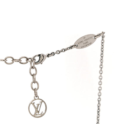 Louis Vuitton Metal Essential V Supple Necklace Silver 4 of 5