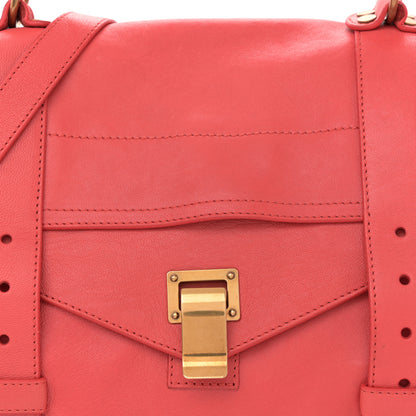 Proenza Schouler Lambskin Medium PS1 Satchel Deep Coral 8 of 13