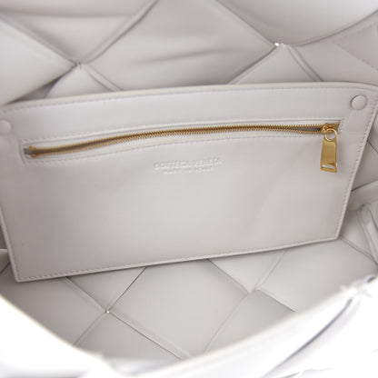 Bottega Veneta Nappa Intreccio Padded Top Handle Shoulder Bag White 5 of 10
