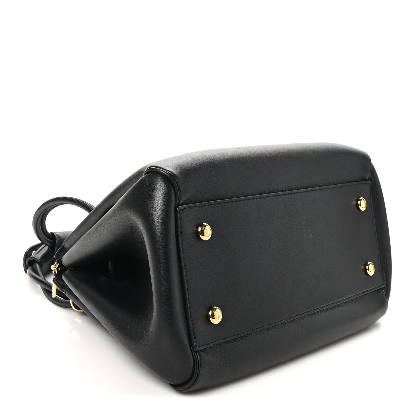 Supple Calfskin Medium Madrid Bag Black