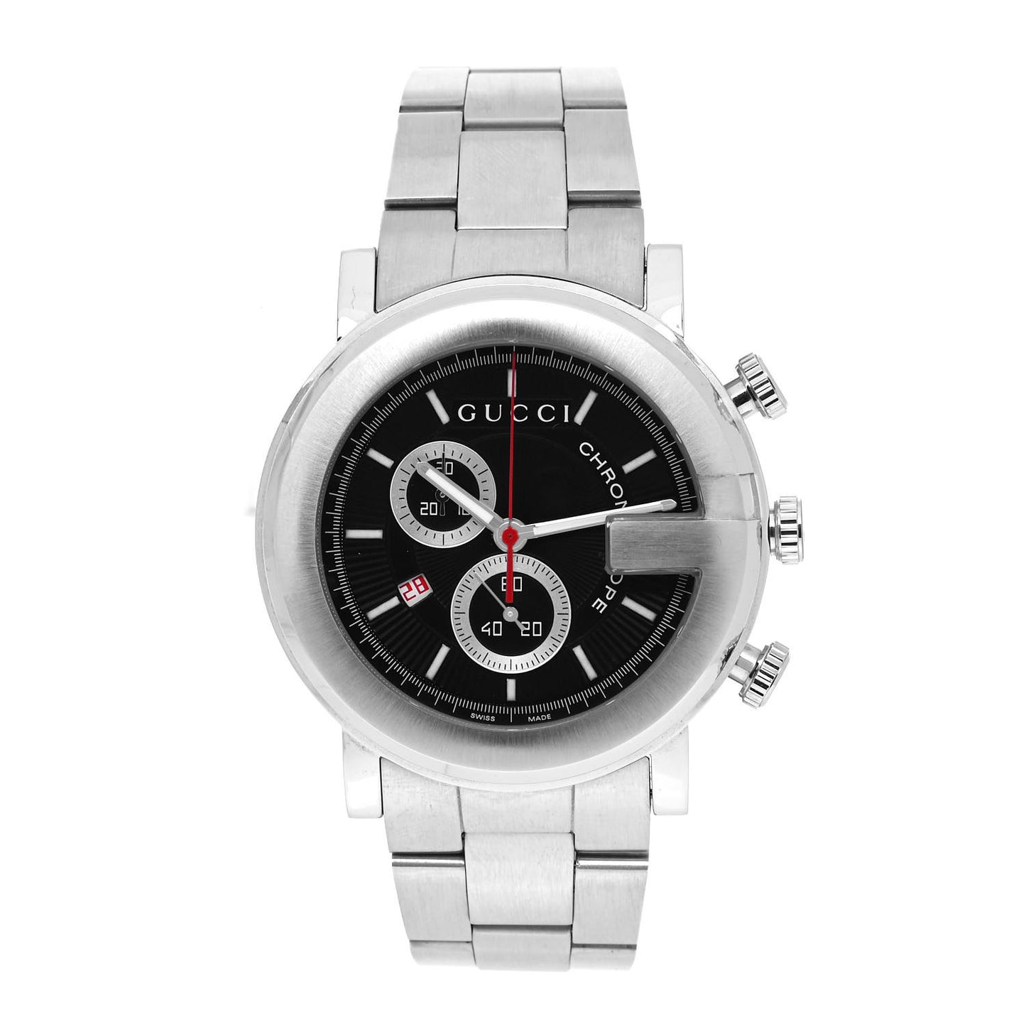 Stainless Steel 44mm G-Chrono Chronoscope Quartz Watch Black
