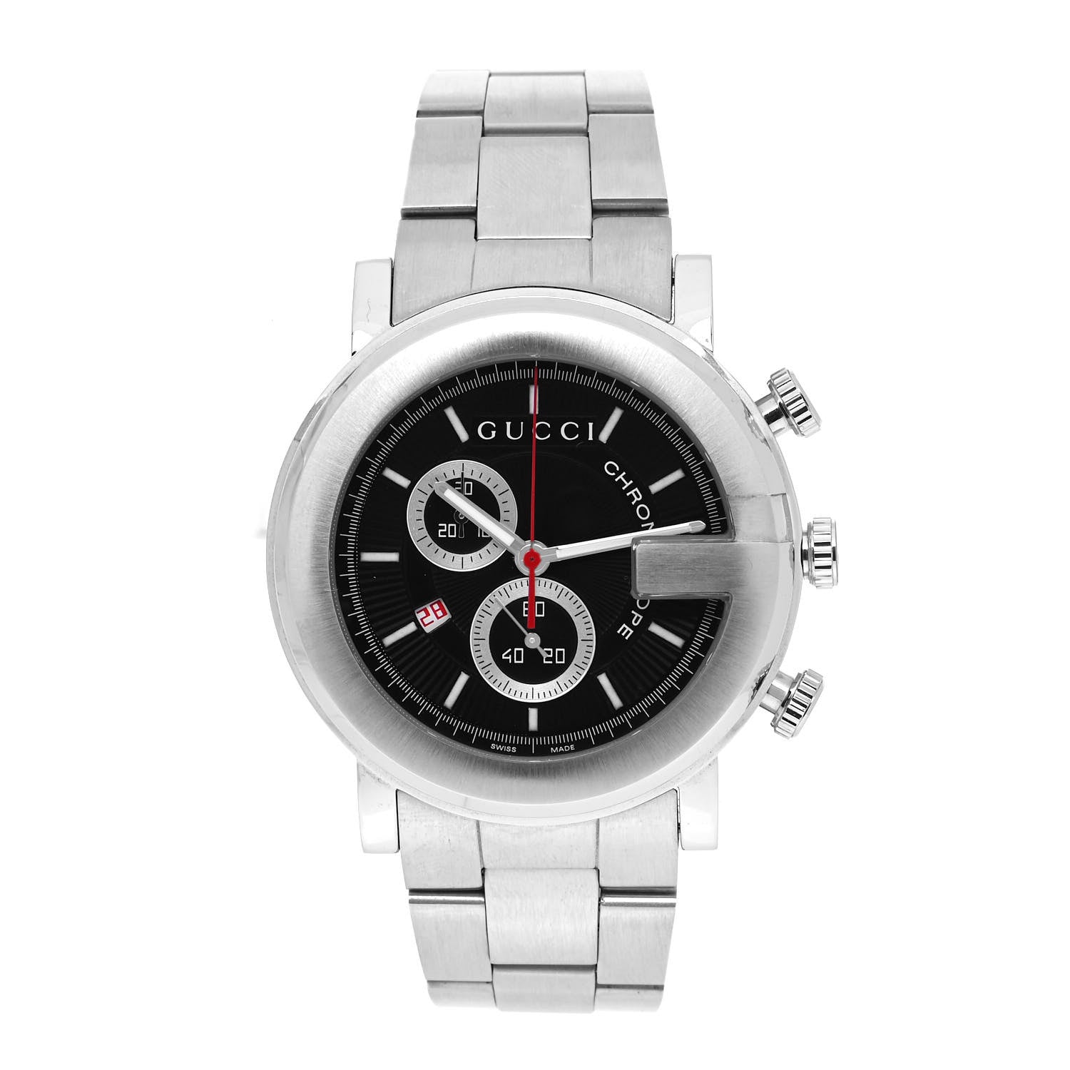 Gucci Stainless Steel 44mm G-Chrono Chronoscope Quartz Watch Black 1 of 5