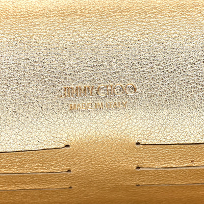 Jimmy Choo Coarse Glitter Margot Clutch Nude 6 of 9