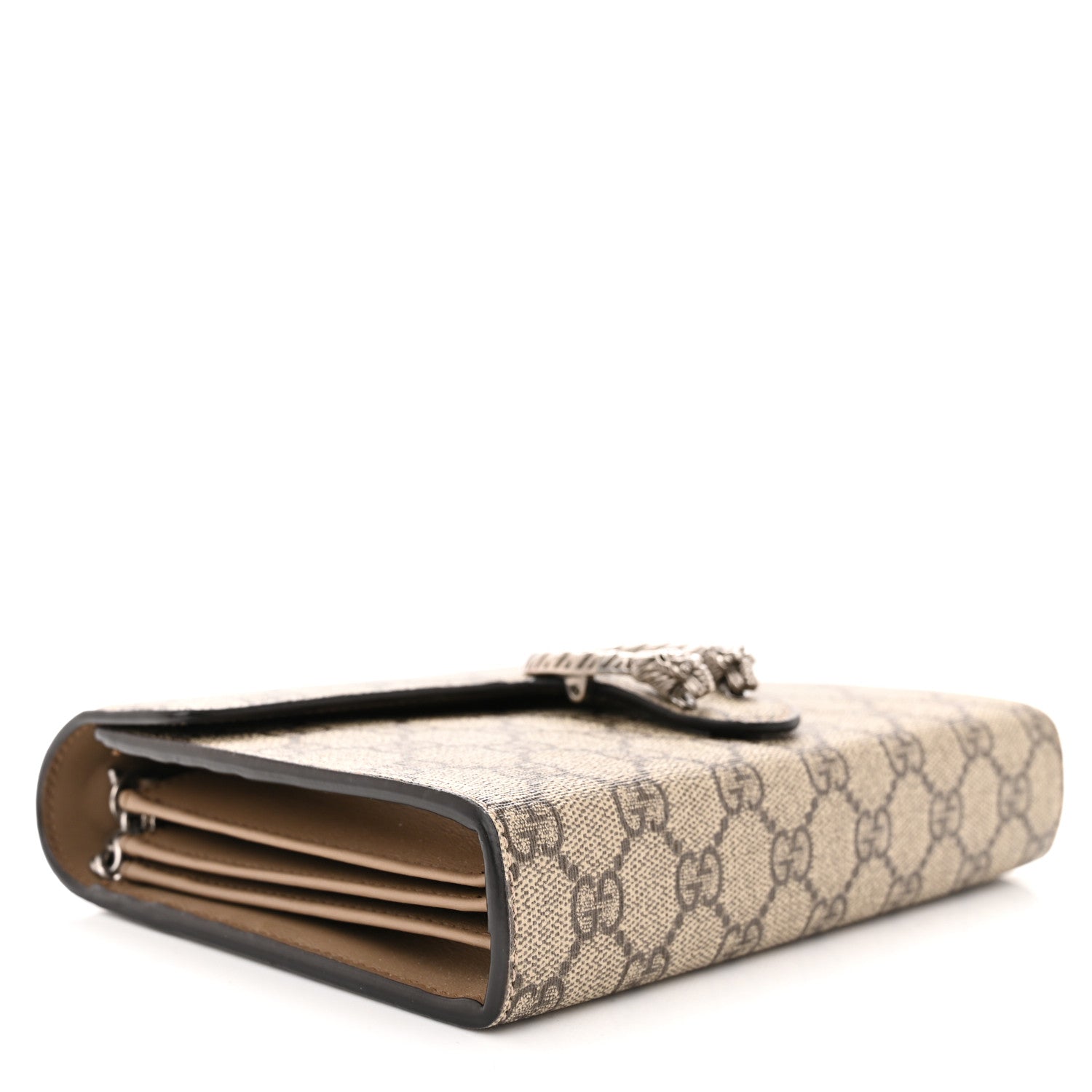 Gucci GG Supreme Monogram Mini Dionysus Chain Wallet Beige Taupe 5 of 11