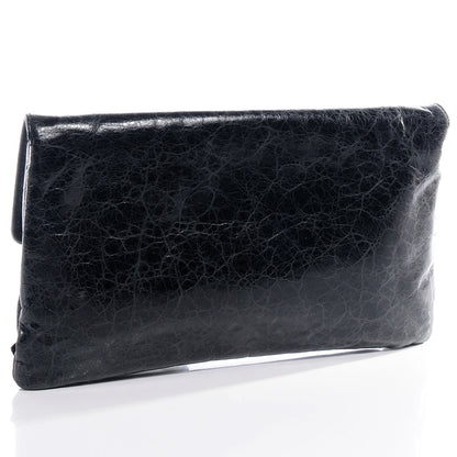Balenciaga Agneau Giant 21 Silver Hardware Envelope Clutch Anthracite 3 of 8