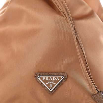 Prada Nylon Vela Drawstring Pouch Beige 9 of 9