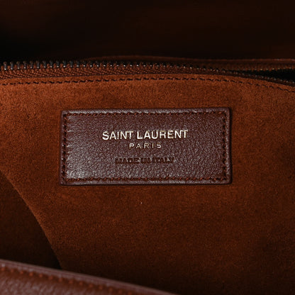 Saint Laurent Calfskin Monogram Hobo Cotto 6 of 10