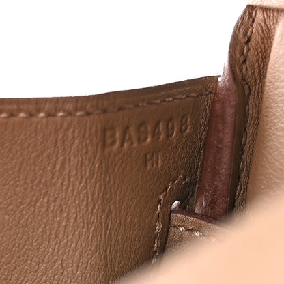 Hermes Veau Doblis Swift Grizzly Birkin 25 Gris Caillou Etoupe 7 of 10