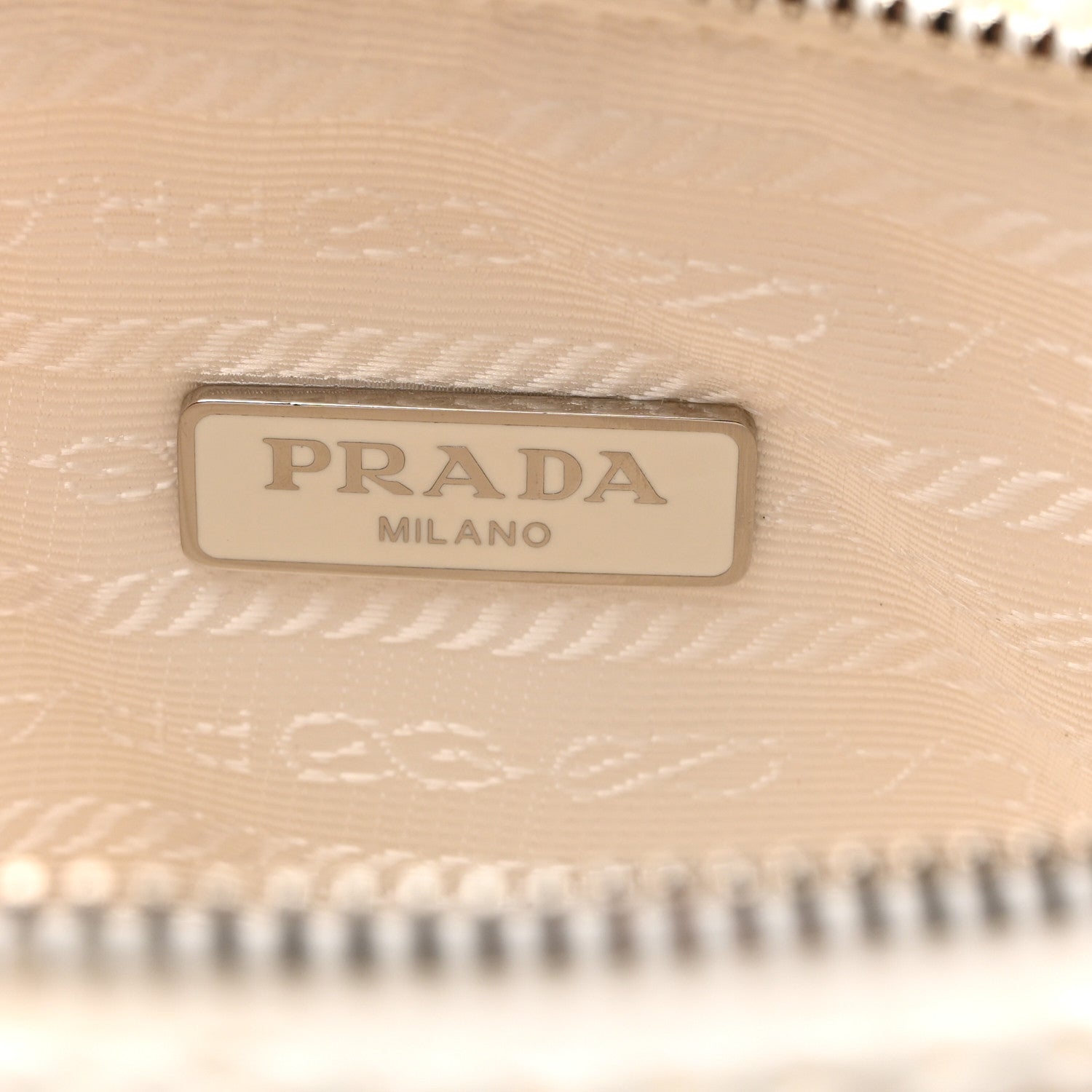 Prada Yarn Raffia Effect Crochet Triangle Shoulder Bag White 6 of 11