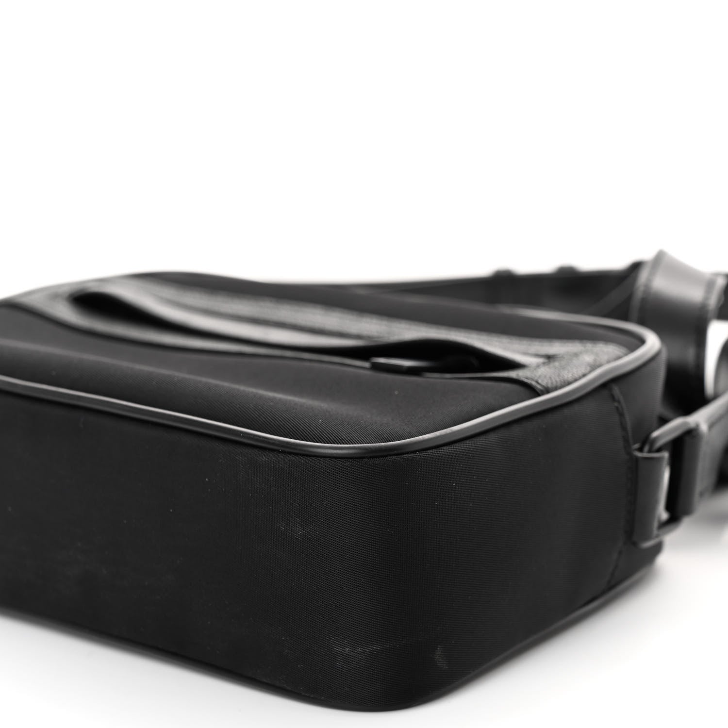 Saint Laurent Lambskin Nylon Small Camp Camera Bag Black 9 of 9