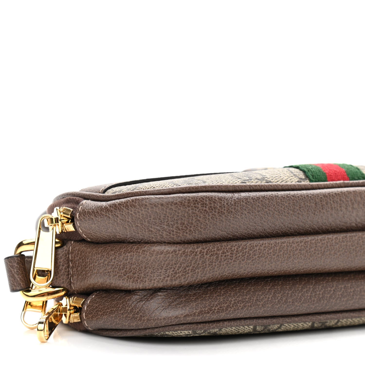 Gucci GG Supreme Monogram Web Mini Ophidia GG Bag Brown 11 of 14