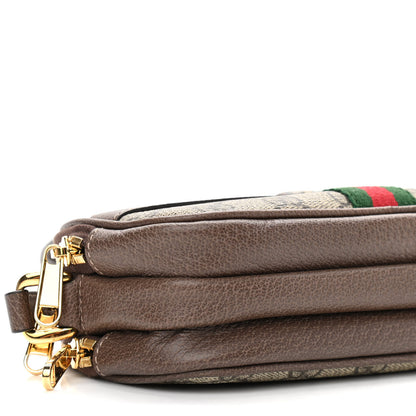Gucci GG Supreme Monogram Web Mini Ophidia GG Bag Brown 11 of 14