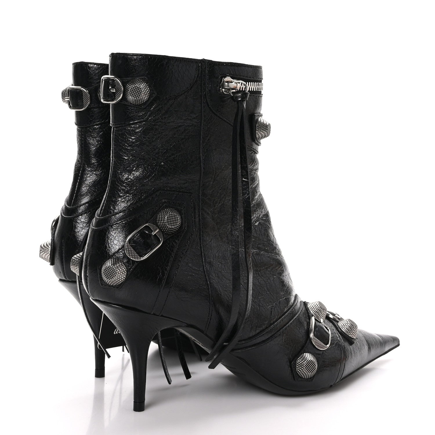 Balenciaga Agneau Arena Cagole 70mm Ankle Boots 39.5 Black 4 of 9
