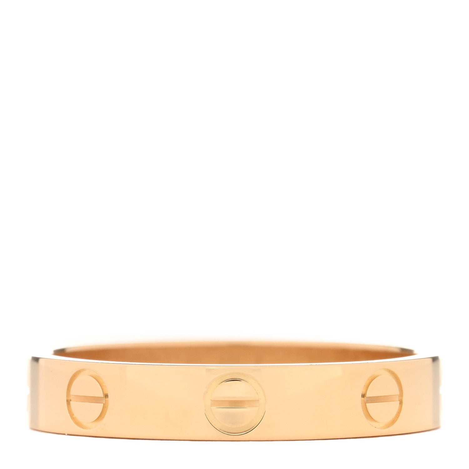 Cartier 18K Yellow Gold 3.5mm LOVE Wedding Band Ring 56 7.5 3 of 4