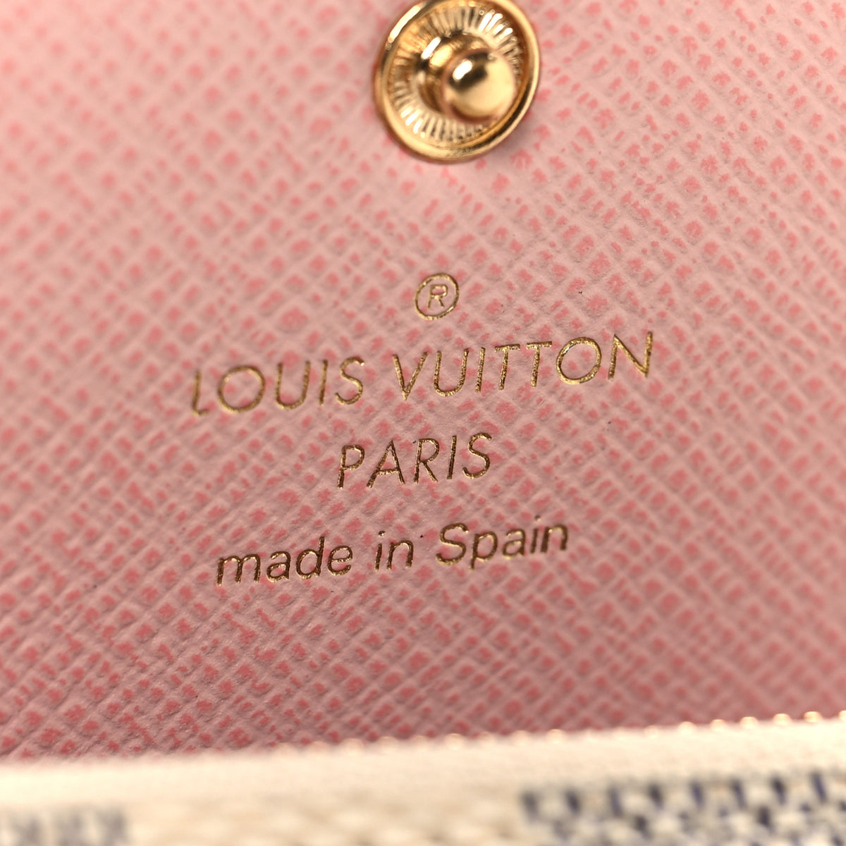 Louis Vuitton Damier Azur Rosalie Coin Purse Rose Ballerine 6 of 7