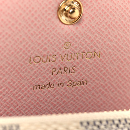Louis Vuitton Damier Azur Rosalie Coin Purse Rose Ballerine 6 of 7