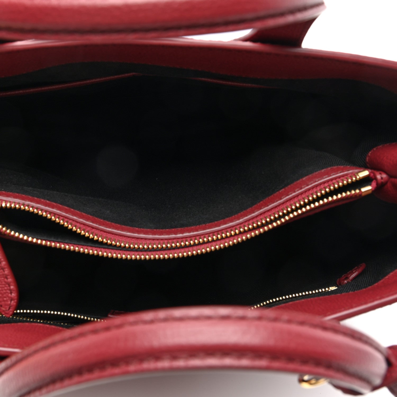 Burberry Grainy Calfskin House Check Medium Banner Tote Crimson 5 of 9
