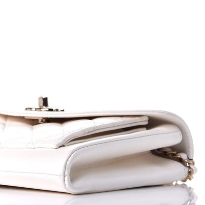 Chanel Calfskin Quilted Smart Pocket Crossbody Bag White 9 of 10