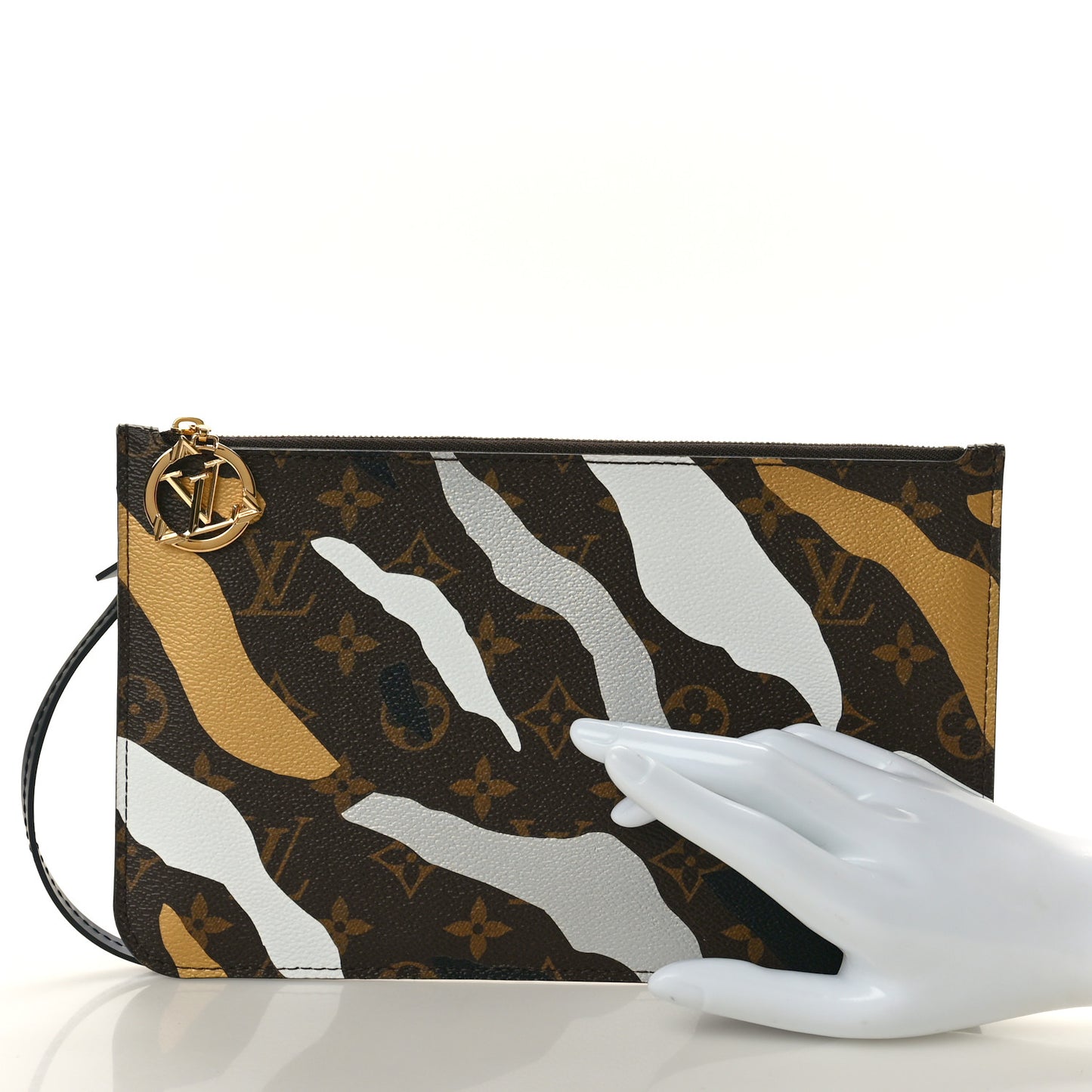 X LOL Monogram Neverfull MM GM Pochette Gold Silver