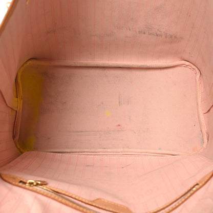 Louis Vuitton Damier Azur Neo Neverfull MM Rose Ballerine 5 of 10