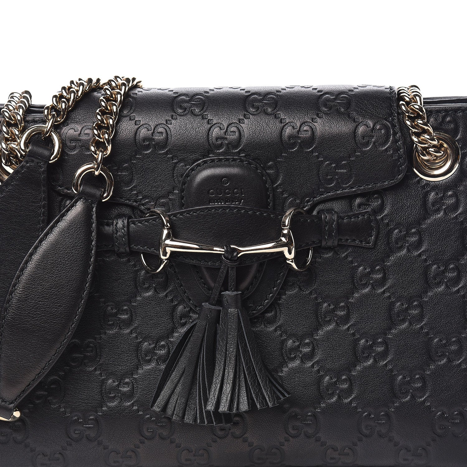 Gucci Guccissima Small Emily Shoulder Bag Black 11 of 11