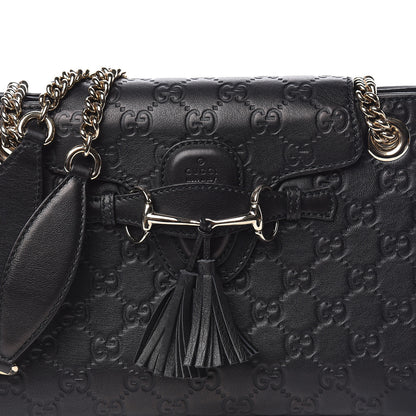 Gucci Guccissima Small Emily Shoulder Bag Black 11 of 11