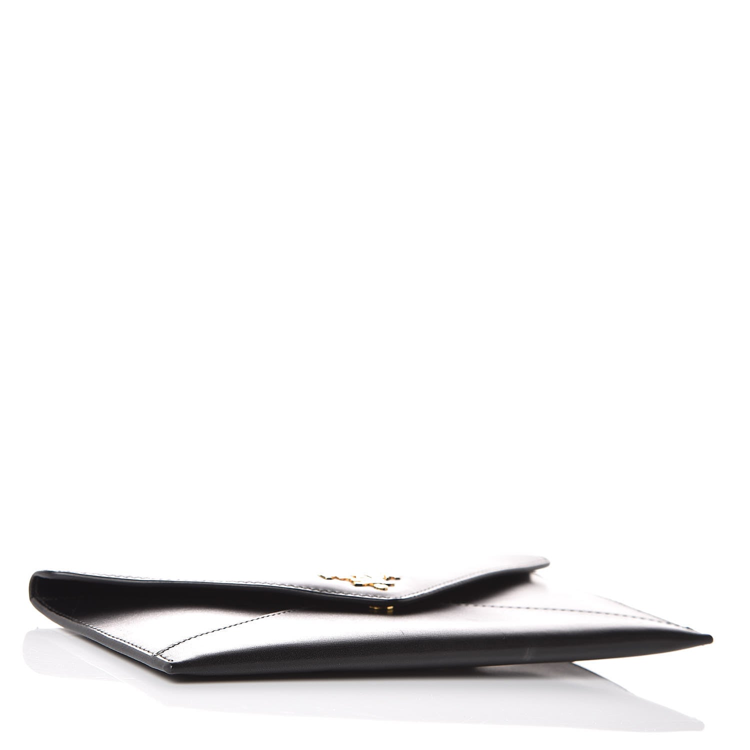 Prada Box Calfskin Envelope Wallet Black Fuoco 4 of 11