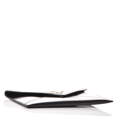 Prada Box Calfskin Envelope Wallet Black Fuoco 4 of 11