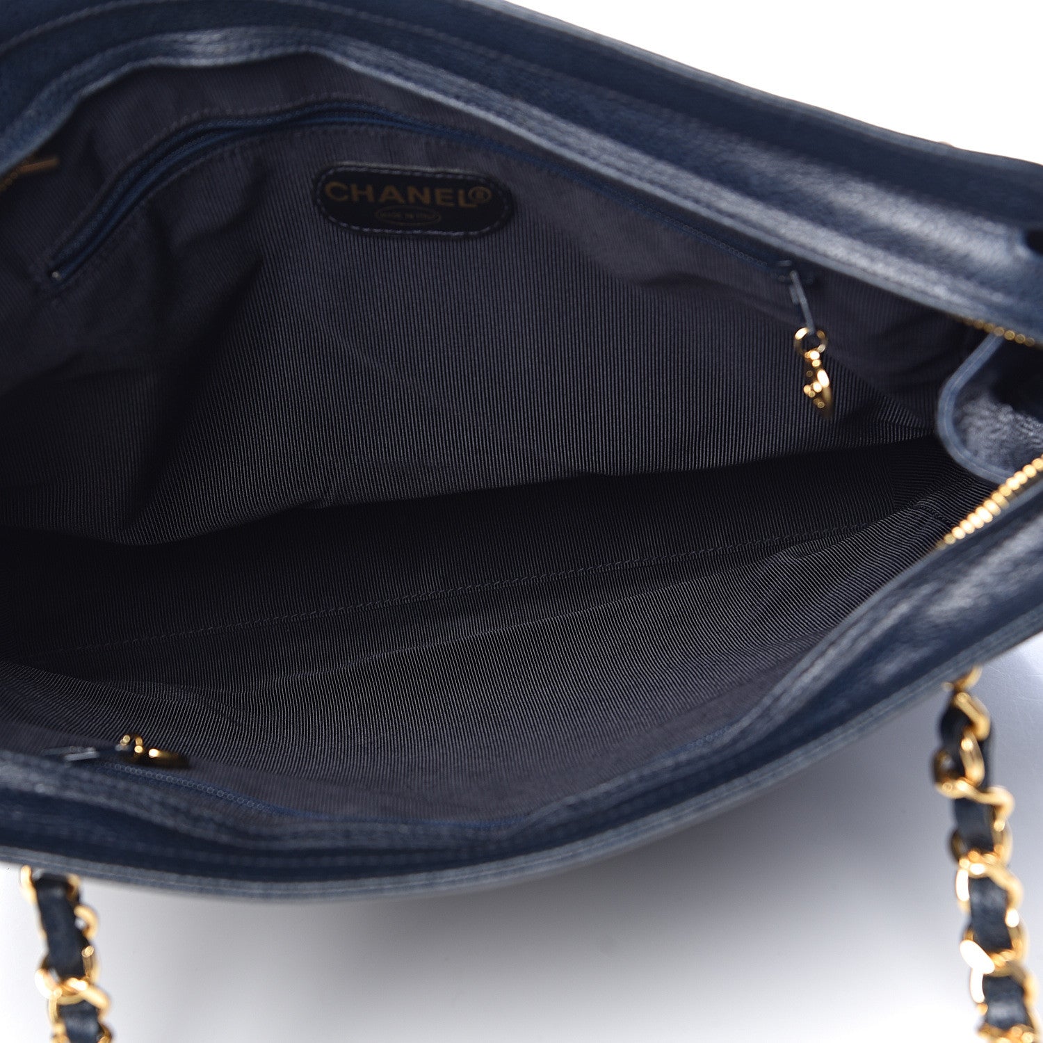 Chanel Caviar CC Shoulder Bag Navy Blue 5 of 15