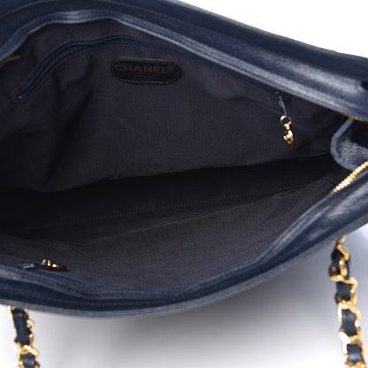 Chanel Caviar CC Shoulder Bag Navy Blue 5 of 15