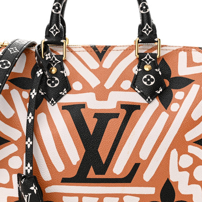 Louis Vuitton Monogram Giant Crafty Speedy Bandouliere 25 Creme Caramel 7 of 9