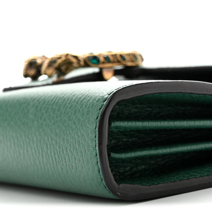 Gucci Calfskin Mini Dionysus Chain Wallet Emerald 11 of 11