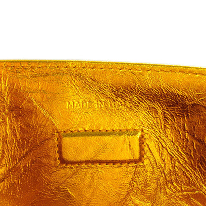 Christian Dior Metallic Calfskin Medium Diorever Flap Gold 6 of 6