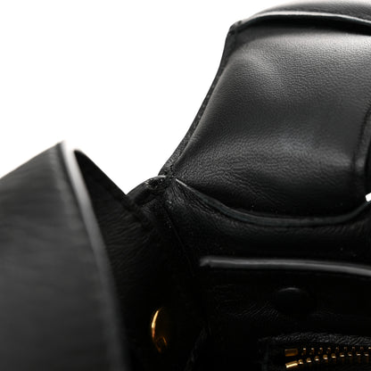 Bottega Veneta Paper Calfskin Maxi Intreccio Padded Cassette Crossbody Black 11 of 12