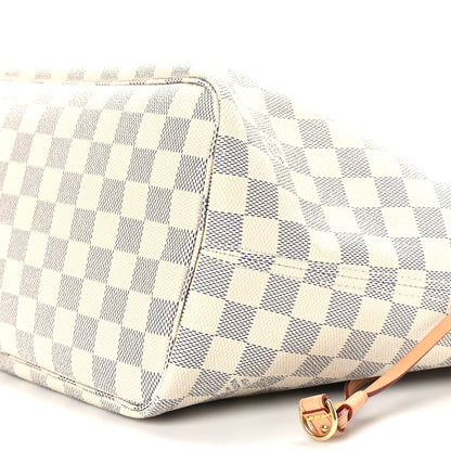 Louis Vuitton Damier Azur Neo Neverfull MM Rose Ballerine 9 of 9