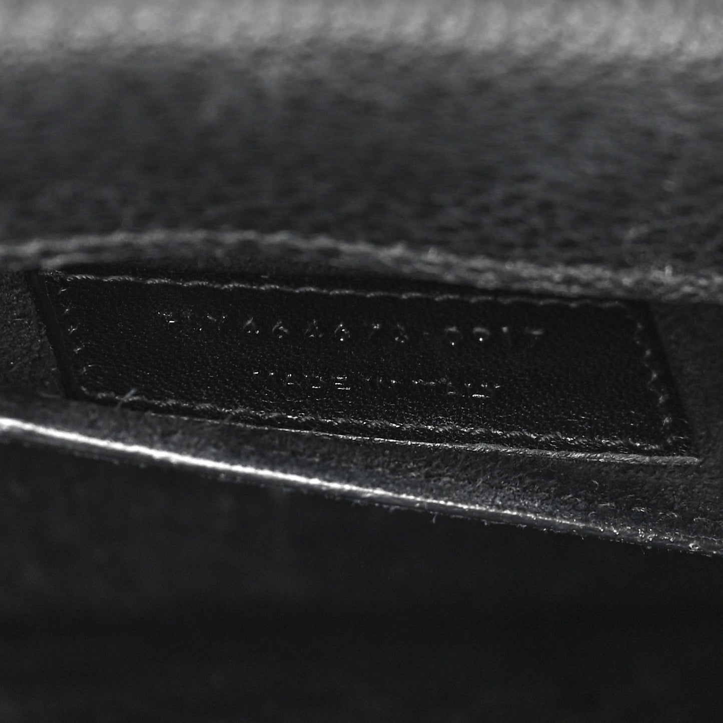 Grained Calfskin Medium Monogram Sunset Satchel Black