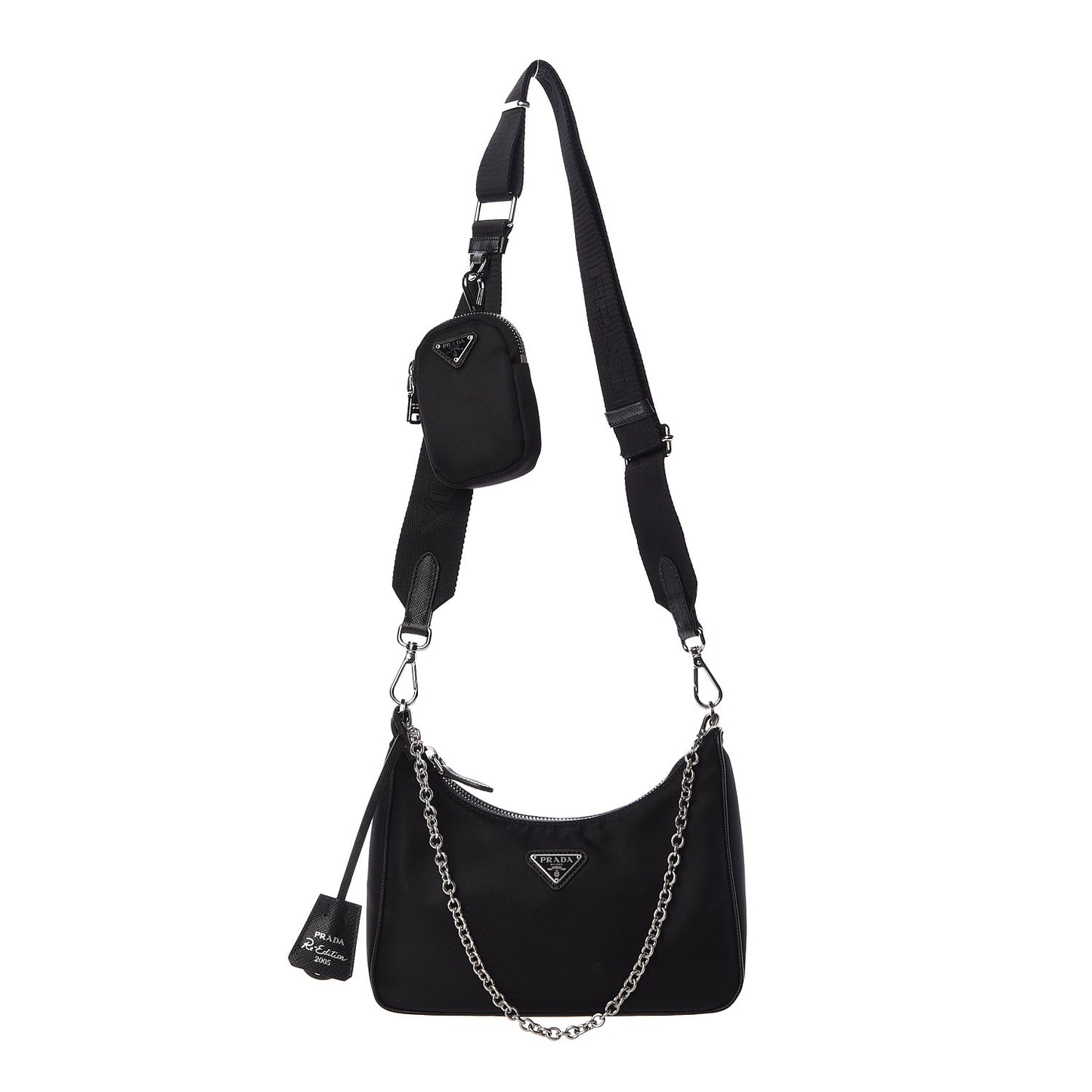 Nylon Re-Edition 2005 Shoulder Bag Black
