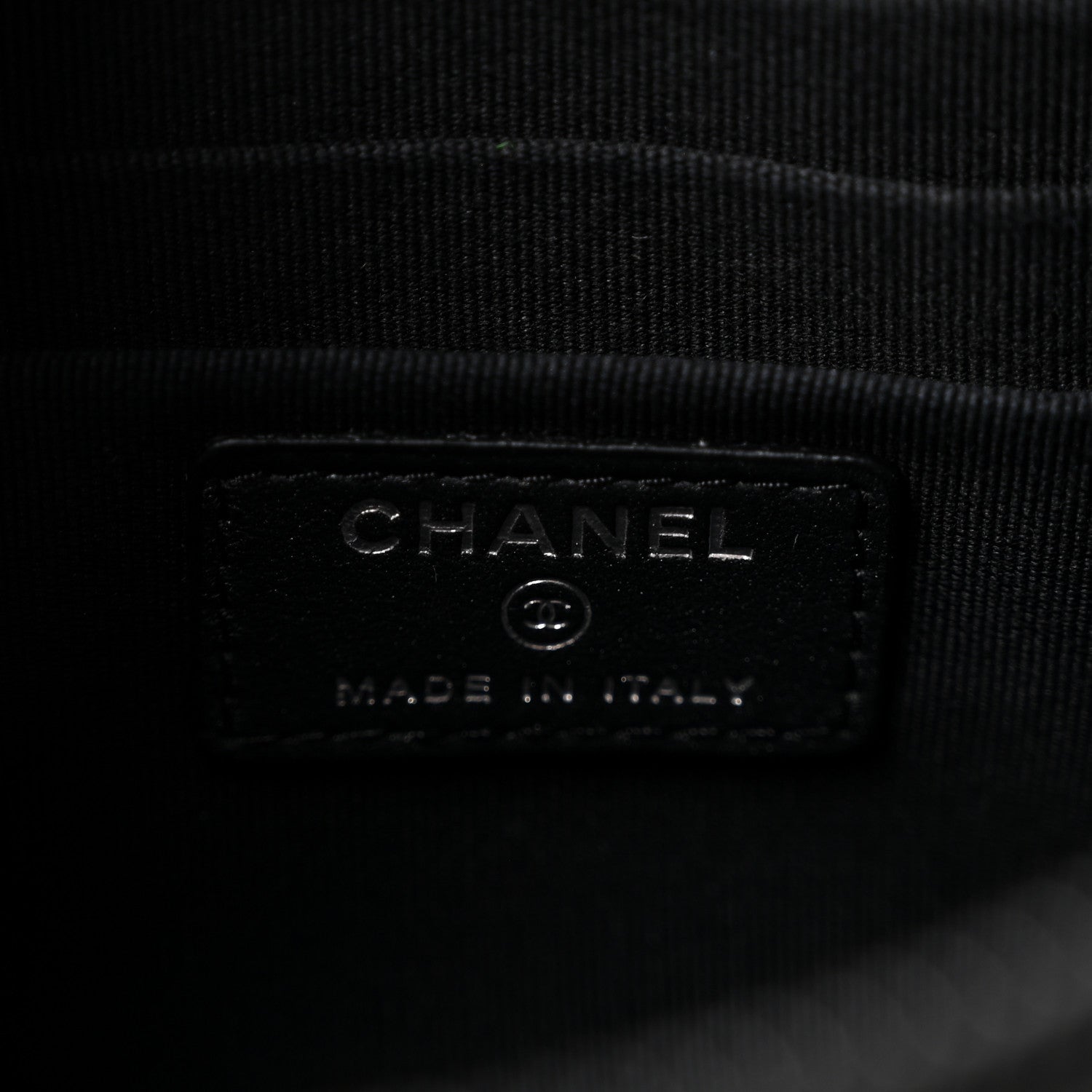 Chanel Pearly Lambskin Quilted Cosmetic Case So Black 6 of 7