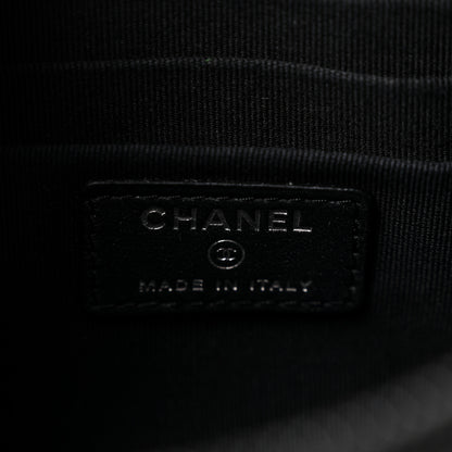 Chanel Pearly Lambskin Quilted Cosmetic Case So Black 6 of 7