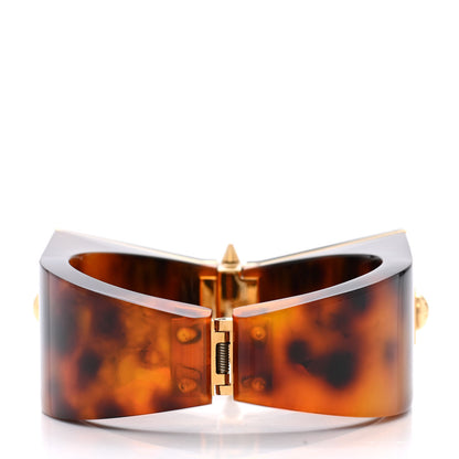 Louis Vuitton Resin Spiky Bow Cuff Tortoise 3 of 6