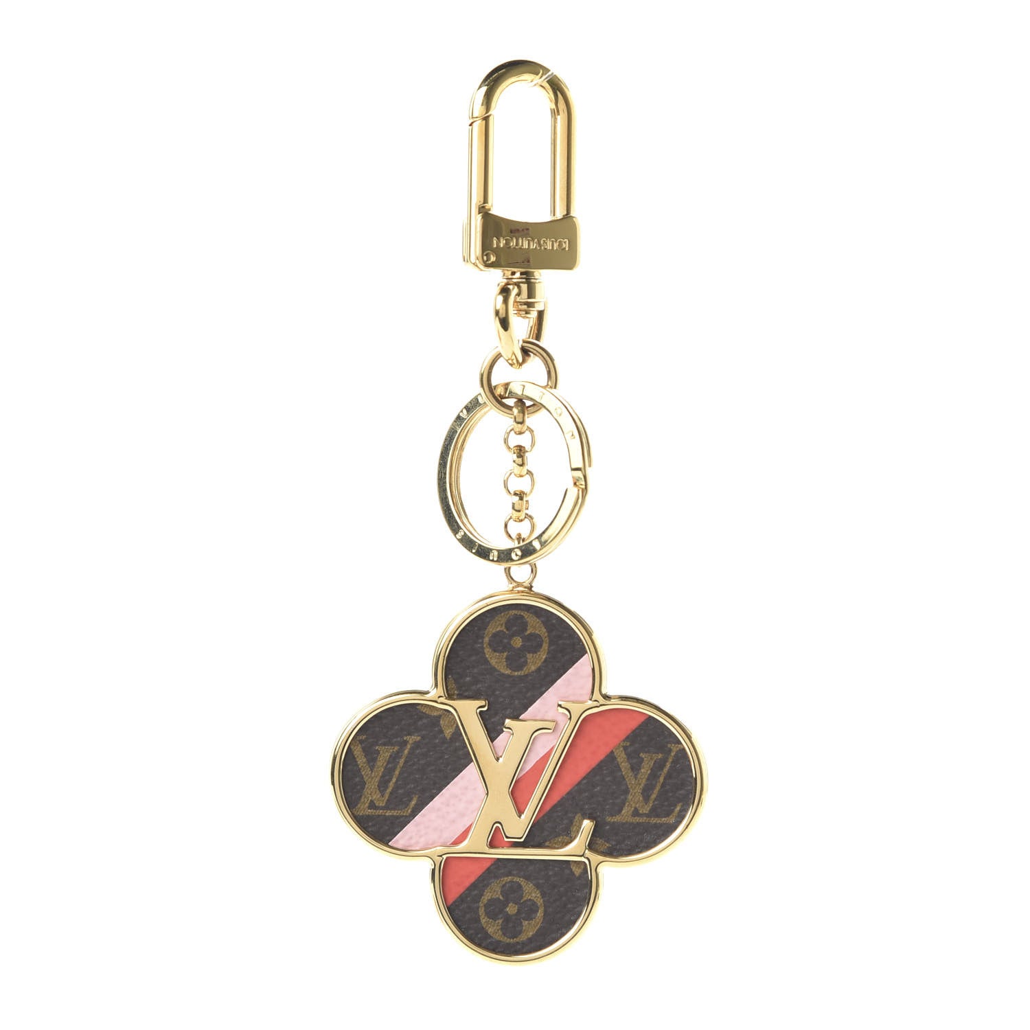 Louis Vuitton Metal Monogram Into The Flower Bag Charm Key Holder 1 of 4