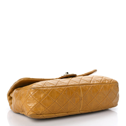 Chanel Glazed Calfskin Castle Rock Medium Flap Yellow 4 of 20