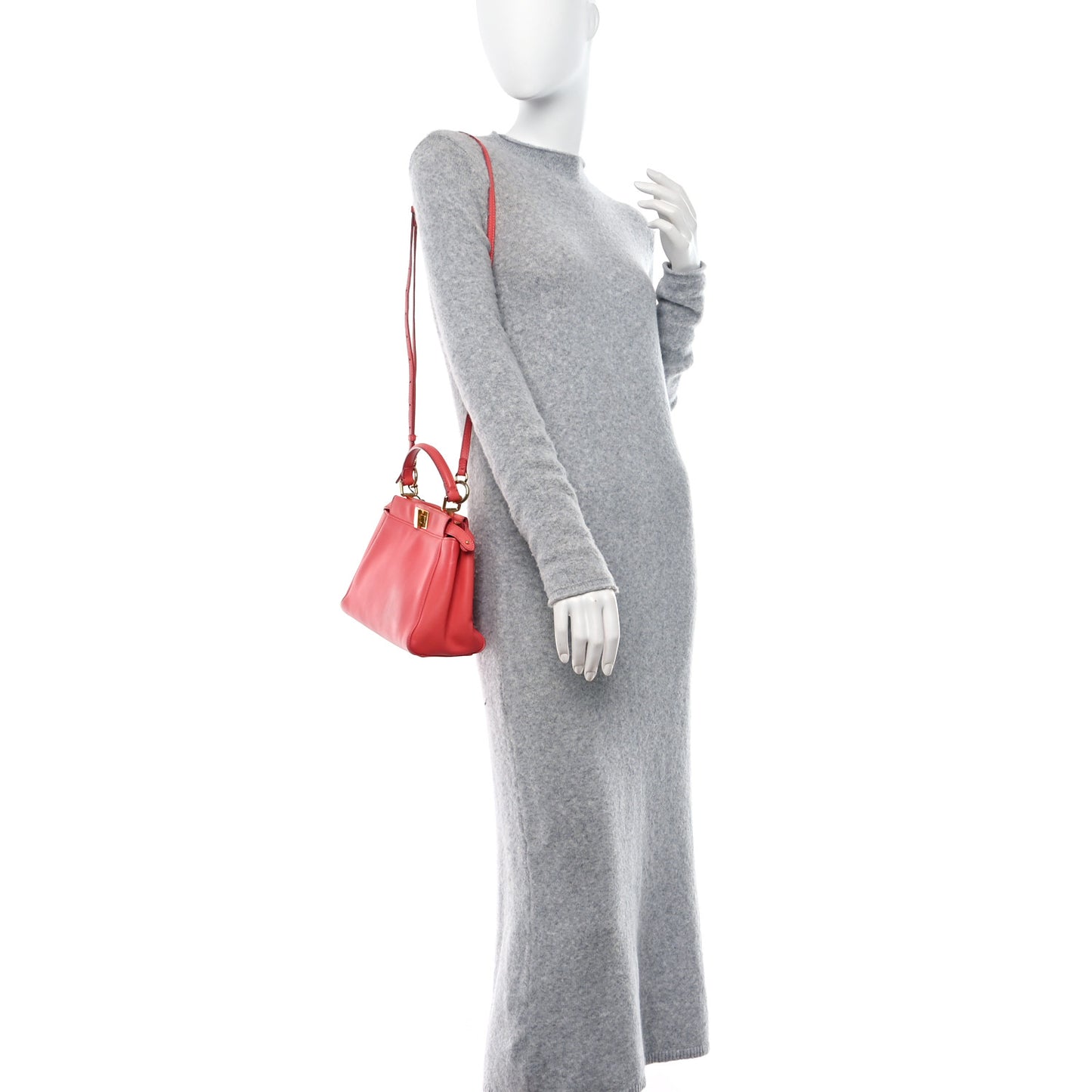 Nappa Mini Peekaboo Iconic Satchel Rosa Exstasy